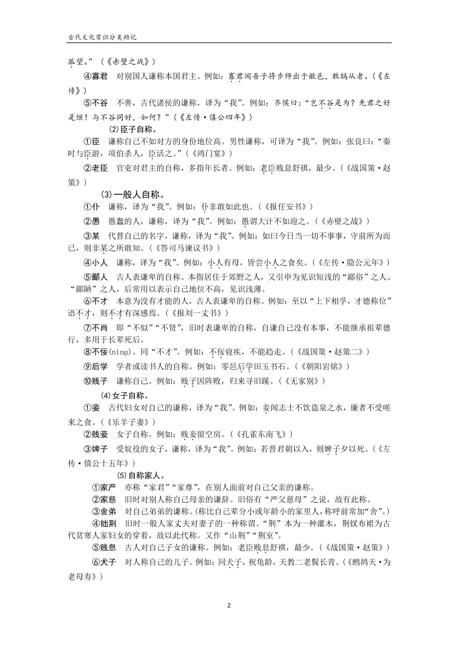 2021届高考古代文化常识分类汇编.doc_第2页