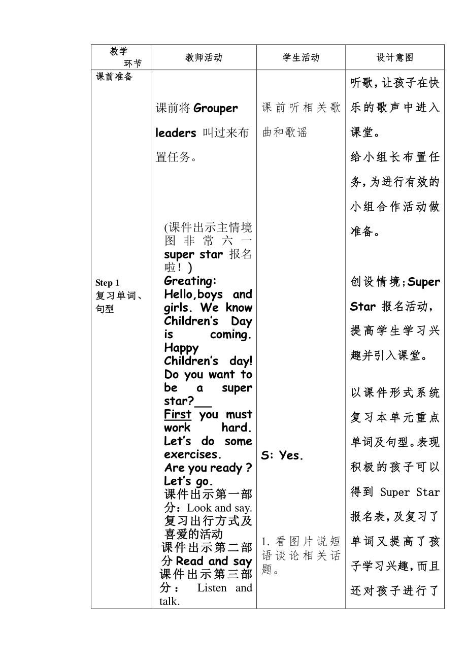 冀教版（三起）四下Unit 3 All about Me-Unit 3 Review-教案、教学设计--(配套课件编号：4002e).doc_第3页