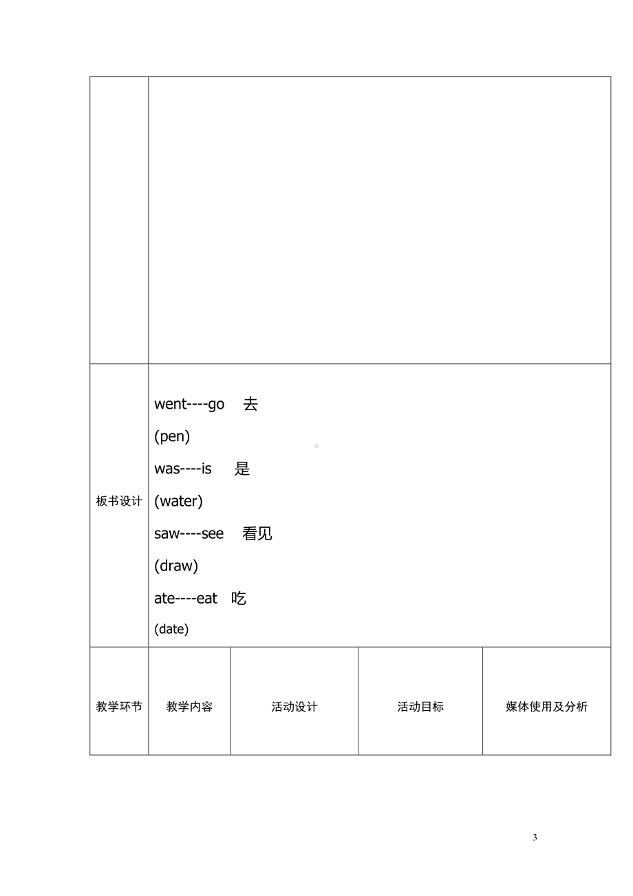 冀教版（三起）五下-Unit 4 Did You Have a Nice Trip -Lesson 20 Jenny Goes Home-教案、教学设计-市级优课-(配套课件编号：30229).docx_第3页