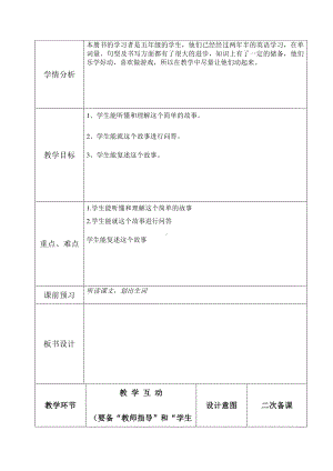 冀教版（三起）五下-Unit 4 Did You Have a Nice Trip -Lesson 24 A Gift for Little Zeke-教案、教学设计--(配套课件编号：f250b).doc