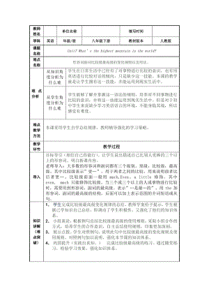 人教版英语八年级下册：专题讲解 Unit 7 形容词副词的比较级和最高级的变化规则及用法.docx