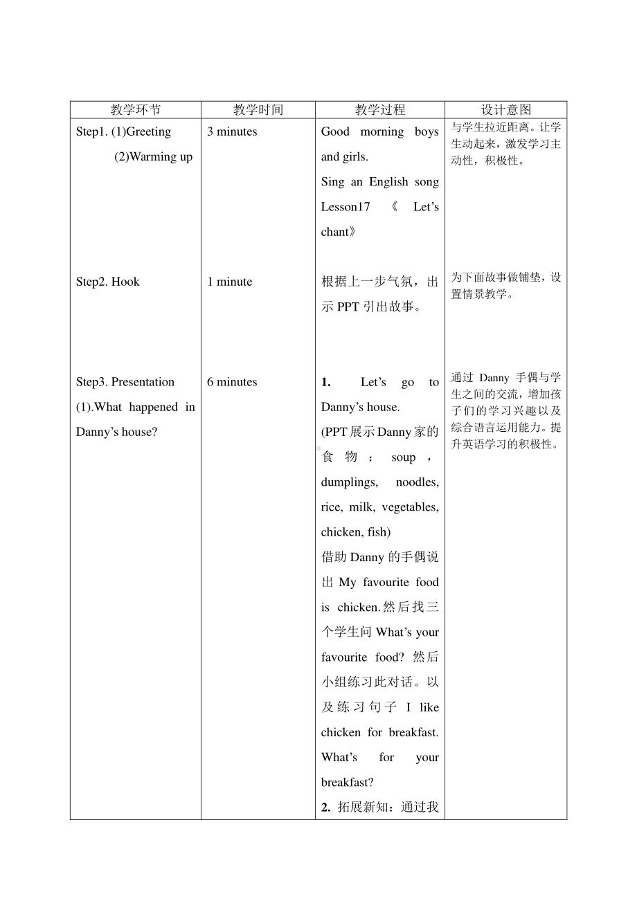 冀教版（三起）四下Unit 3 All about Me-Unit 3 Review-教案、教学设计--(配套课件编号：80021).doc_第2页