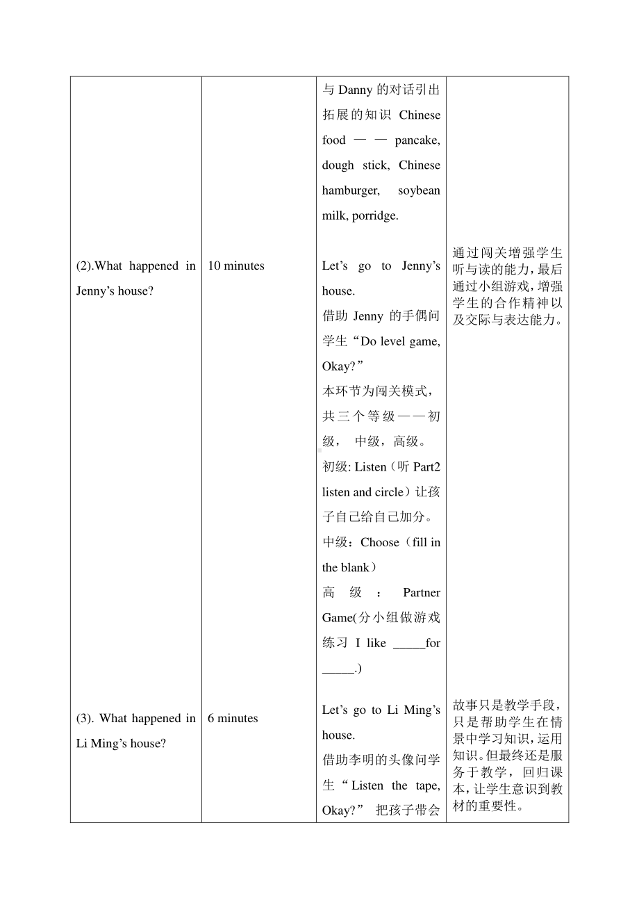 冀教版（三起）四下Unit 3 All about Me-Unit 3 Review-教案、教学设计--(配套课件编号：80021).doc_第3页