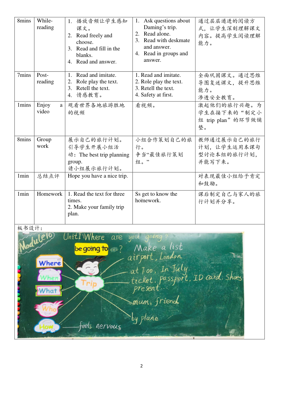 接力版四年级下册英语-Lesson 7 Where are you going -教案、教学设计-市级优课-(配套课件编号：21e62).docx_第2页