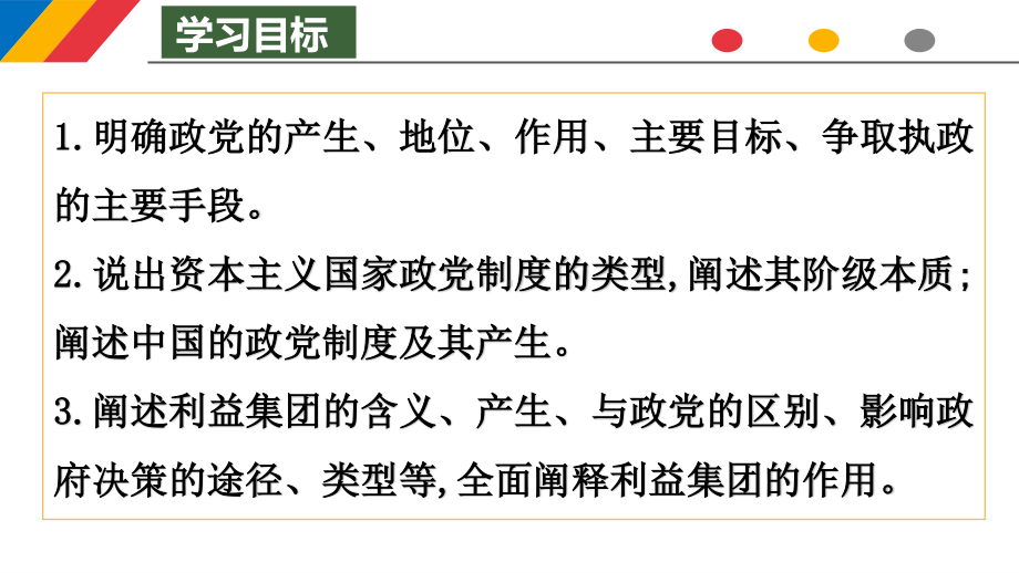 （2021新）统编版高中政治选修一当代国际政治与经济1.3 政党和利益集团(1)ppt课件.pptx_第2页