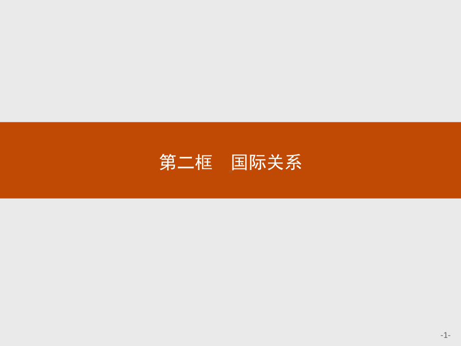 （2021新）统编版高中政治选修一第三课 第二框 国际关系 ppt课件.pptx_第1页