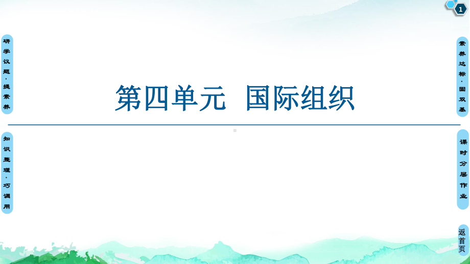 （2021新）统编版高中政治选修一第4单元 第8课 第1框 日益重要的国际组织 ppt课件.ppt_第1页