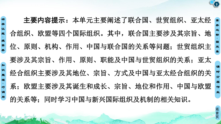 （2021新）统编版高中政治选修一第4单元 第8课 第1框 日益重要的国际组织 ppt课件.ppt_第3页