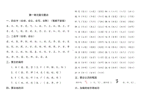 一年级下语文总复习-人教版.doc