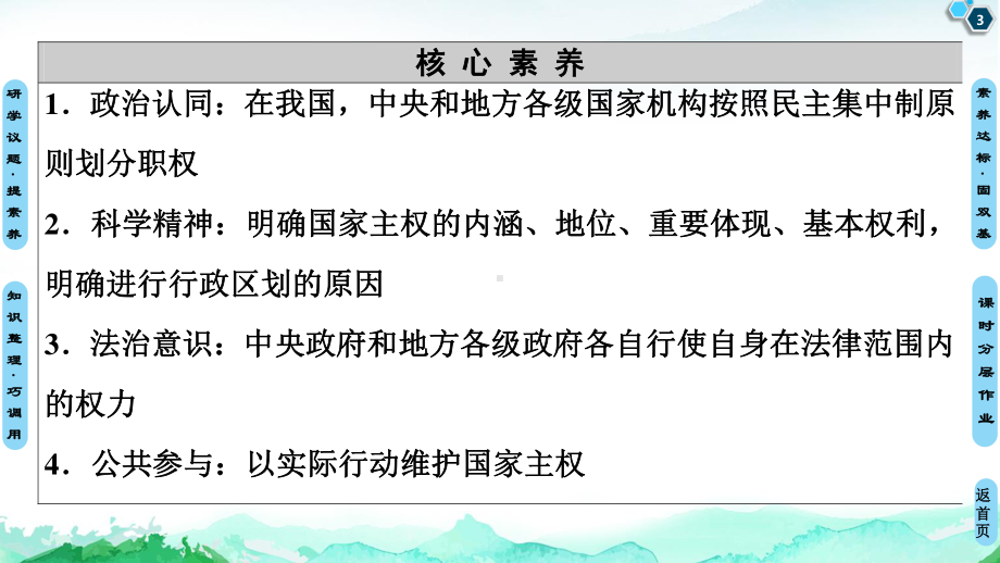 （2021新）统编版高中政治选修一第1单元 第2课 第1框 主权统一与政权分层 ppt课件.ppt_第3页