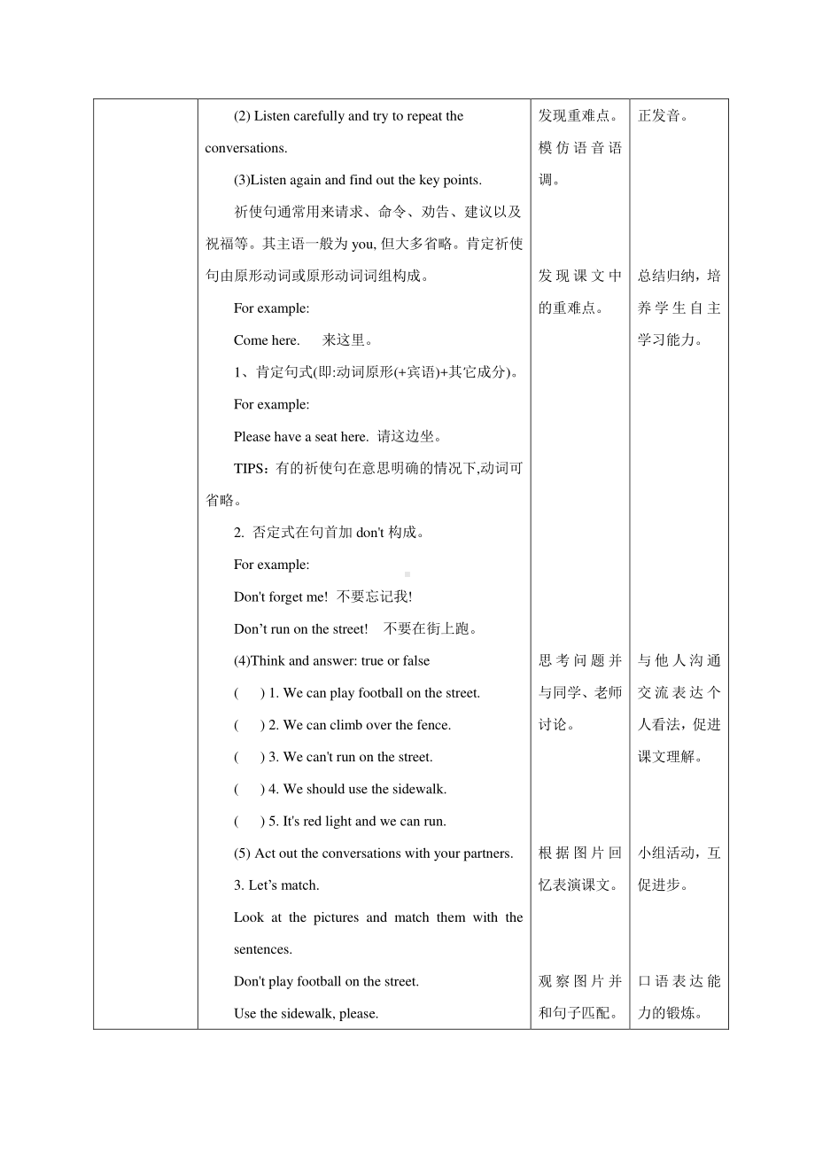 接力版五年级下册英语Lesson 4 Don’t play football on the street.-教案、教学设计-公开课-(配套课件编号：c00d6).doc_第2页