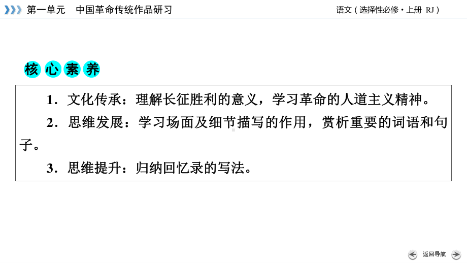 （新教材）2022版高中语文选择性必修上册课件：2 长征胜利万岁　大战中的插曲.pptx_第3页