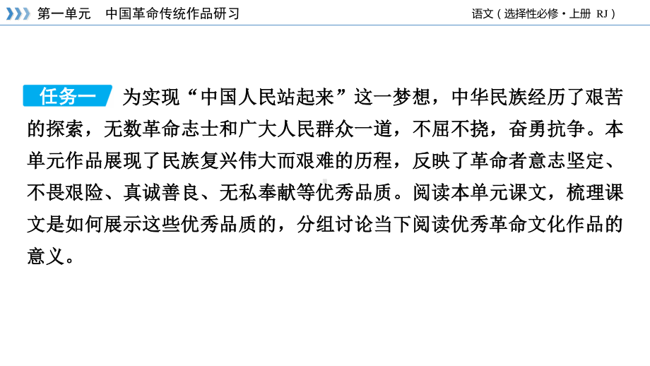 （新教材）2022版高中语文选择性必修上册课件：单元研习任务1.pptx_第3页