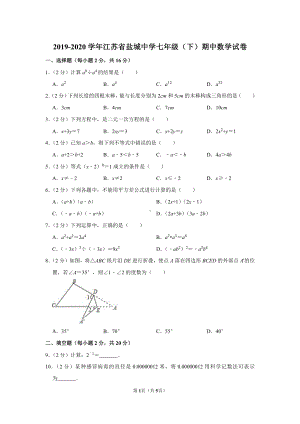 2019-2020盐城盐中初一下学期数学期中试卷.pdf