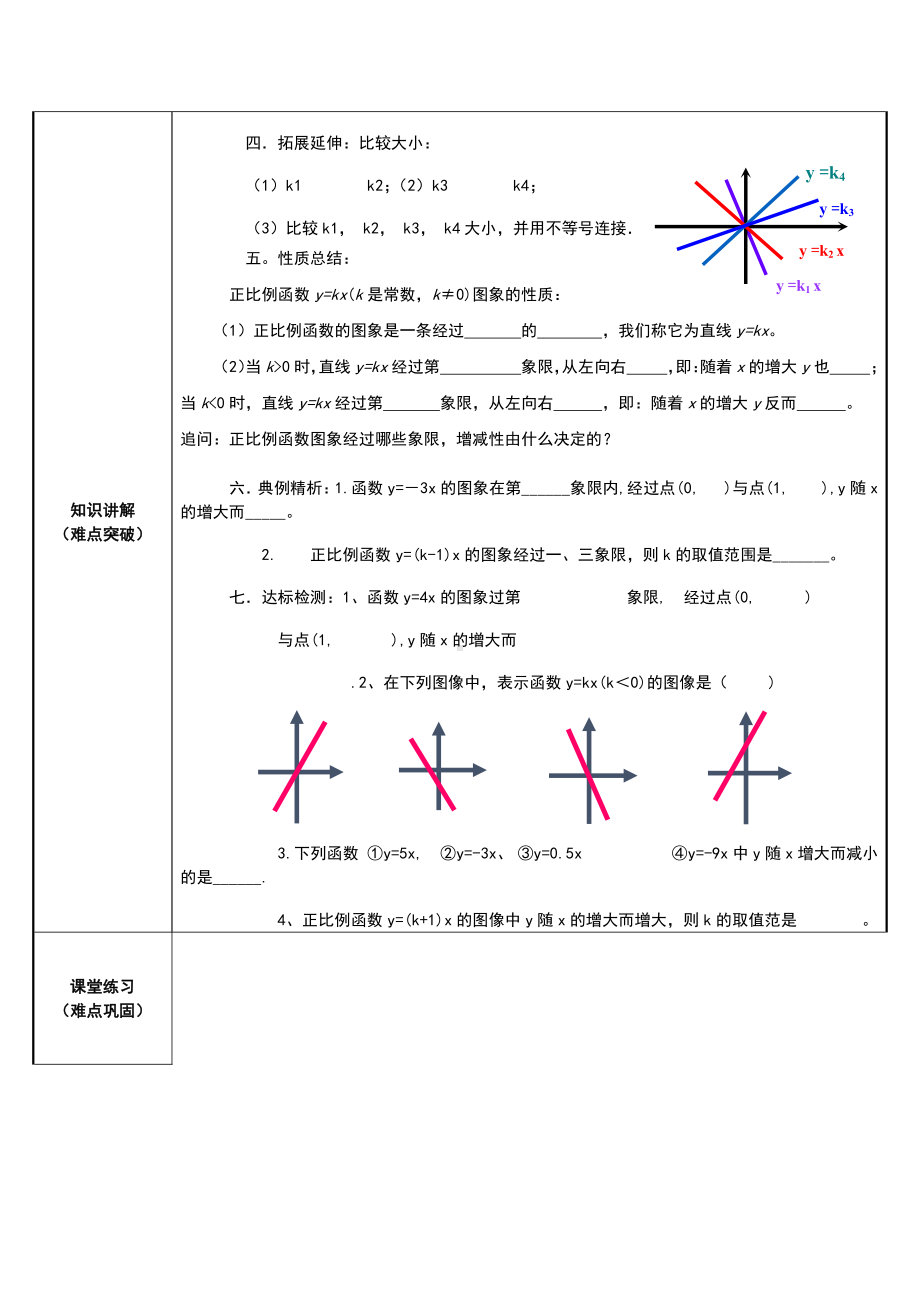 2020-2021学年人教版数学八年级（下册）19.2.1正比例函数-教案(6).doc_第3页