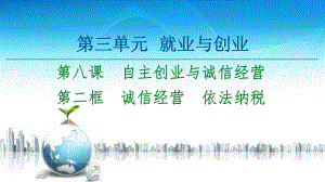 2021新-（部编）统编版高中政治选修二第3单元 第8课 第2框 诚信经营 依法纳税ppt课件.ppt