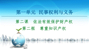 2021新-（部编）统编版高中政治选修二第1单元 第2课 第2框 尊重知识产权ppt课件.ppt