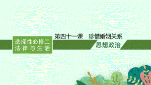 2022年新高考政治一轮复习：第四十一课　珍惜婚姻关系ppt课件.pptx