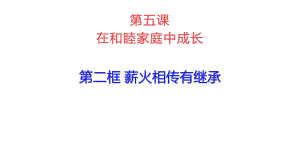 2021新-（部编）统编版高中政治选修二法律与生活5.2 薪火相传有继承 (1) ppt课件.pptx