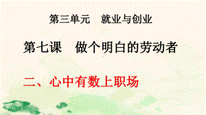 2021新-（部编）统编版高中政治选修二法律与生活：7.2 心中有数上职场 ppt课件.pptx