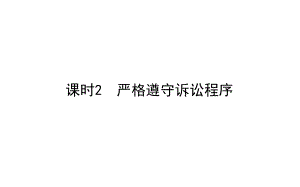 2021新-（部编）统编版高中政治选修二法律与生活：10.2严格遵守诉讼程序(001) ppt课件.ppt