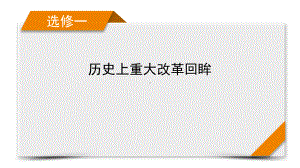 2022版高考人教版历史一轮课件：选修1 历史上重大改革回眸 模块总结.pptx