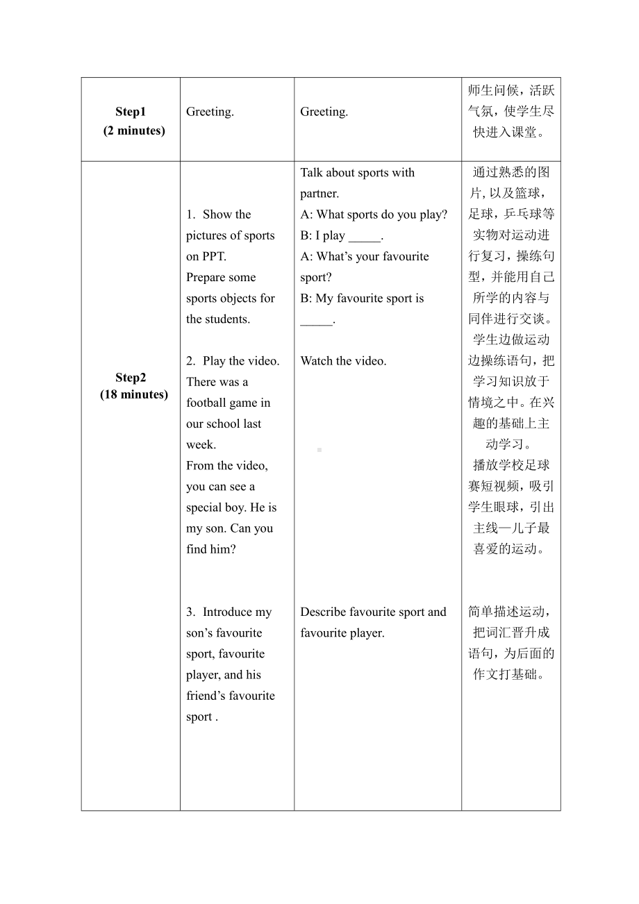 冀教版（三起）六下Unit 1 Sports-Unit 1 Review-教案、教学设计-公开课-(配套课件编号：d0016).doc_第2页