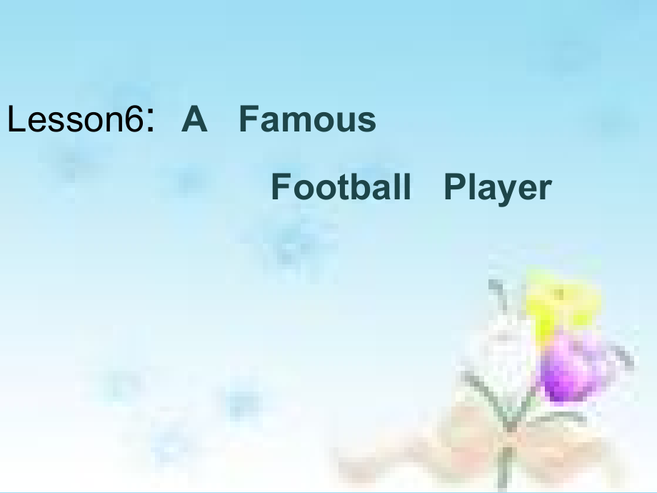 冀教版（三起）六下Unit 1 Sports-Lesson 6 A Famous Football Player-ppt课件-(含教案)-市级优课-(编号：50a27).zip