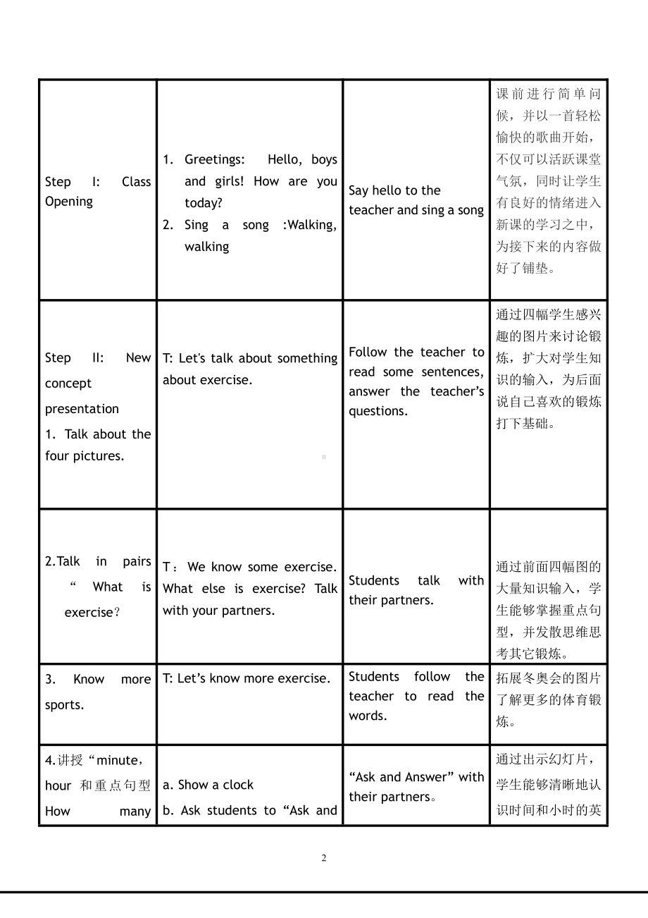 冀教版（三起）六下Unit 2 Good Health to You!-Lesson 10 Exercise-教案、教学设计-公开课-(配套课件编号：a08bd).doc_第2页