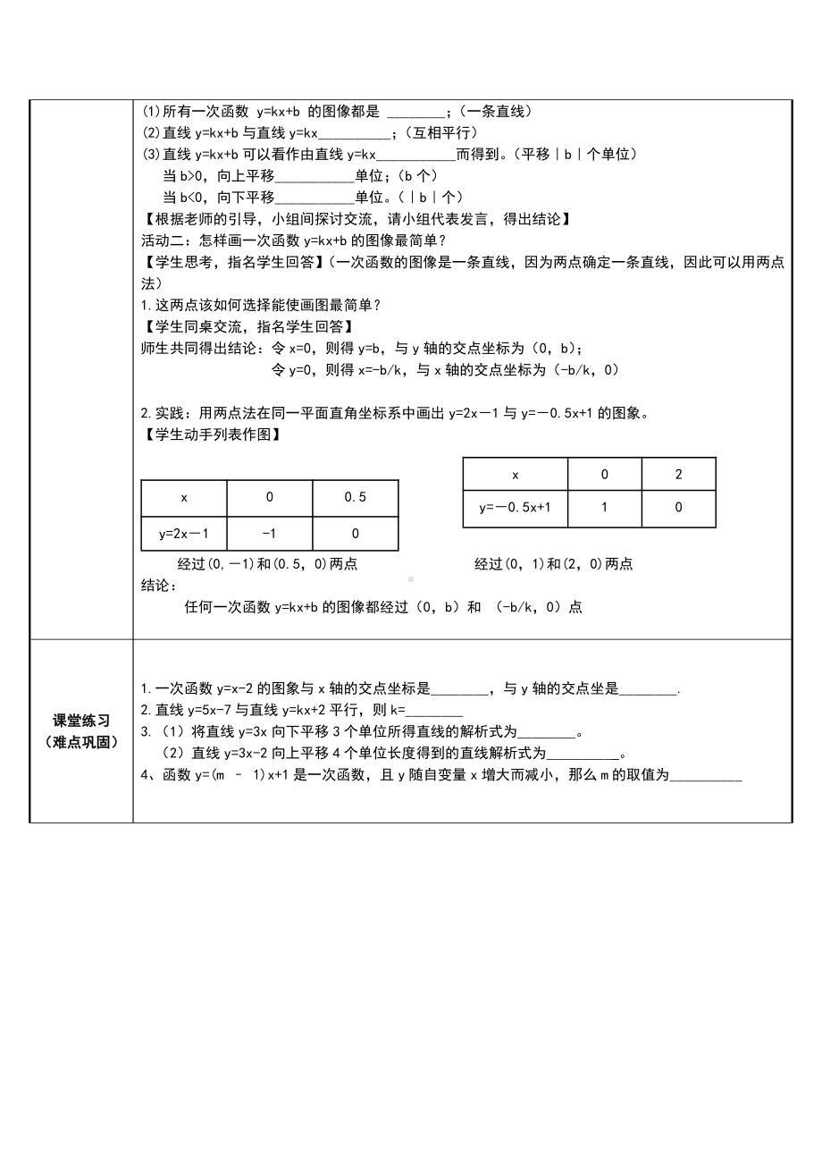 2020-2021学年人教版数学八年级下册19.2.2一次函数-教案(6).docx_第2页