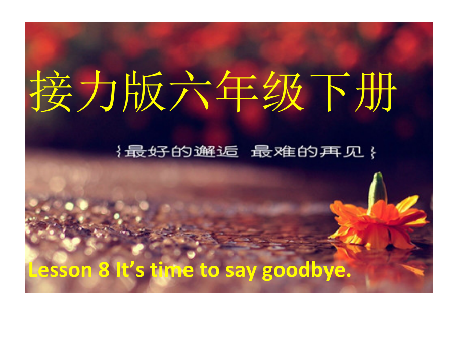 接力版（三起）六下-Lesson 8 It’s time to say goodbye.-ppt课件-(含教案)-公开课-(编号：70538).zip