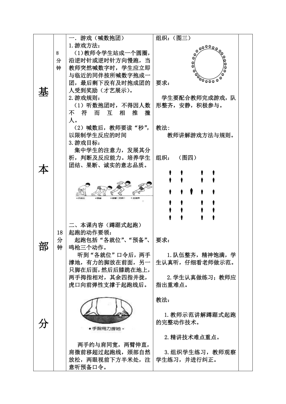 2020-2021学年人教版八年级体育全一册：第2章 田径蹲踞式起跑-教案.doc_第2页