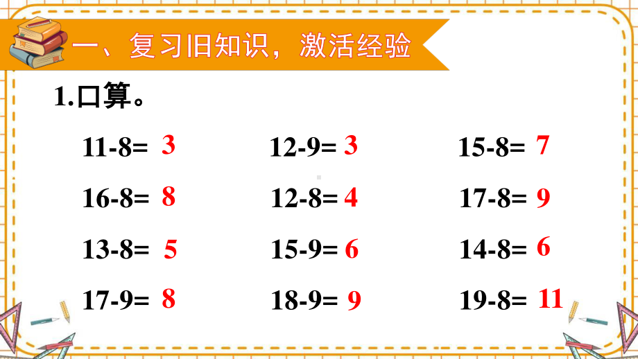 人教部编版一年级数学下册《第2单元第4课时 十几减7、6》优质PPT公开课件.pptx_第2页