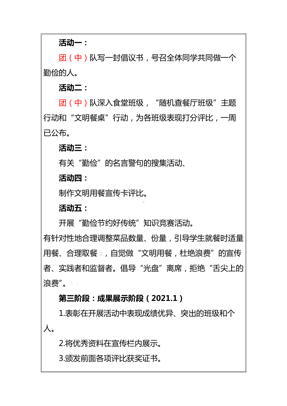 中小学坚决制止餐饮浪费行为的工作实施方案-活动方案-活动设计（精品）.docx_第3页