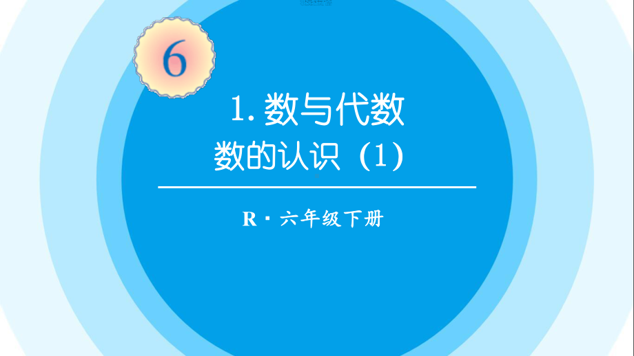 最新六年级数学下册《第6单元整理和复习1.数与代数1数的认识（1）》精品PPT优质课件.pptx_第1页