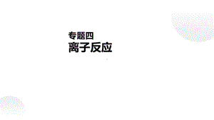 2021届高三化学二轮复习 专题4　离子反应(42张PPT）课件.pptx