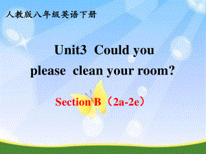 2021年春人教版八年级英语下册Unit 3 Section B（2a-2e）课件.pptx