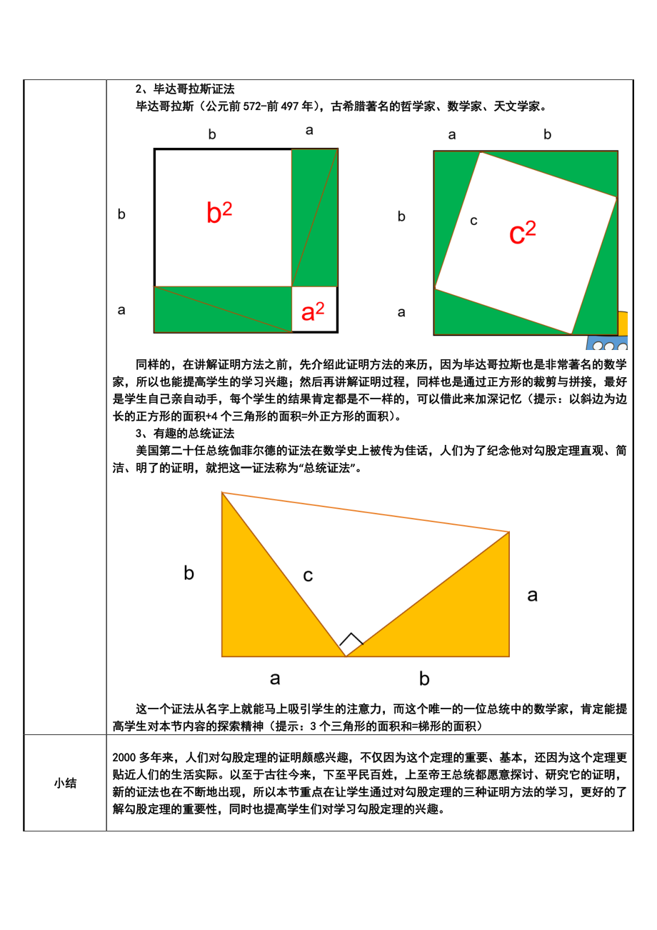 2020-2021学年人教版数学八年级下册：17.1 勾股定理-教案(7).doc_第2页