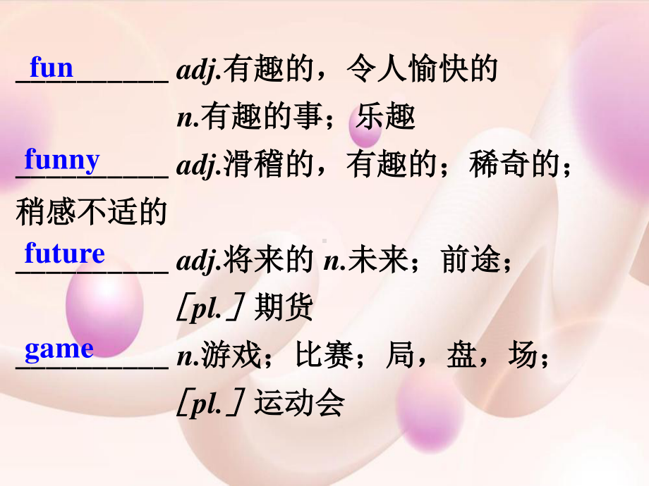 高中英语二轮复习词汇速记课件汉译英版 Day 11.ppt_第2页