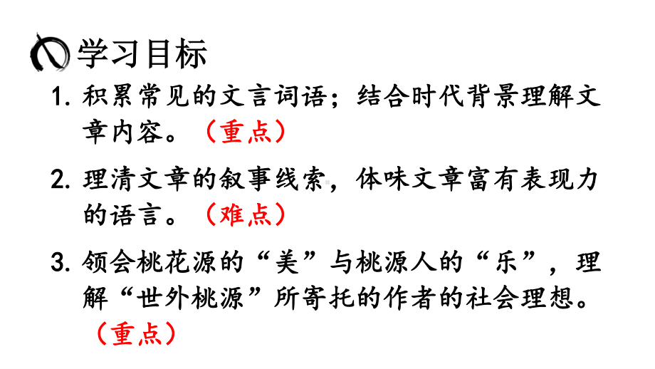 2020-2021初中语文部编版八年级下册同步课件9-桃花源记.ppt_第2页