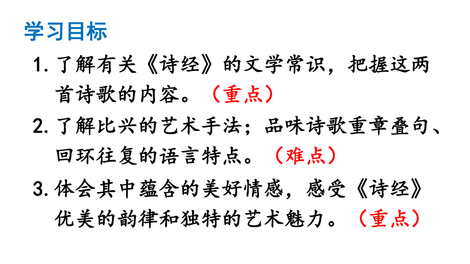 2020-2021初中语文部编版八年级下册同步课件12-《诗经》二首.ppt_第2页