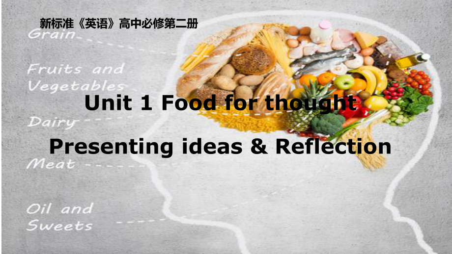 2021版外研版必修二英语Unit 1 Food for thought Presenting ideas & Reflection ppt课件.pptx_第1页