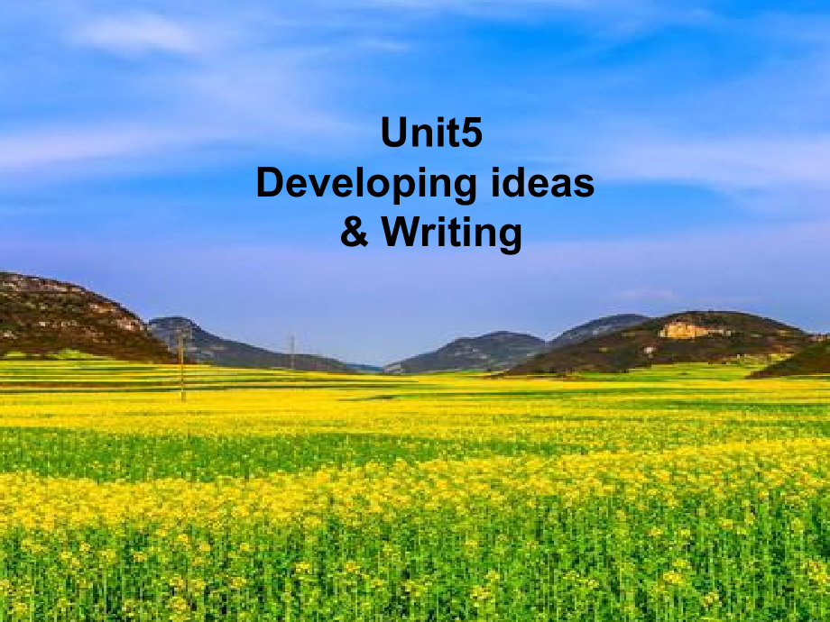 2021版外研版选择性必修第三册英语Unit5 developing ideas&writing ppt课件（含音频）.zip