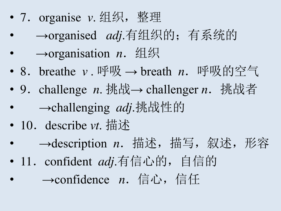 2021版外研版必修一英语期末词汇复习之派生词ppt课件.pptx_第3页