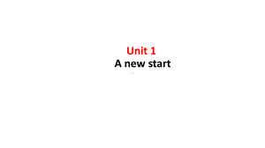 2021版外研版必修一英语Unit 1 A new start－Using languageppt课件.pptx