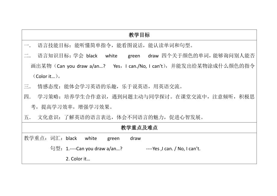 教科EEC版三下-Unit4 It's Red-Class 2Textbook p.29-教案、教学设计--(配套课件编号：b7c06).docx_第2页