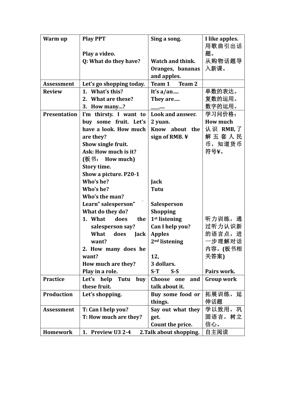 教科EEC版三下-Unit3 How Much Is It -Class 1 Textbook p.20-教案、教学设计--(配套课件编号：904a2).docx_第2页