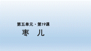 部编版语文九年级下册 第19课《枣儿》课件（24张PPT）.pptx