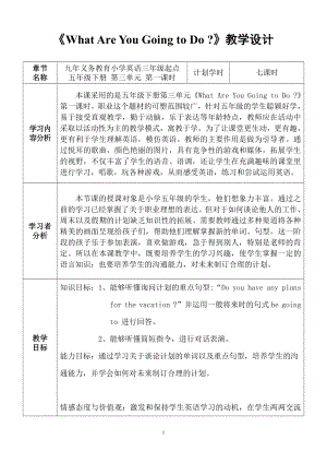 教科EEC版五下Unit3 What Are You Going to Do -Class 1 Textbook p.24-教案、教学设计--(配套课件编号：f46b9).doc