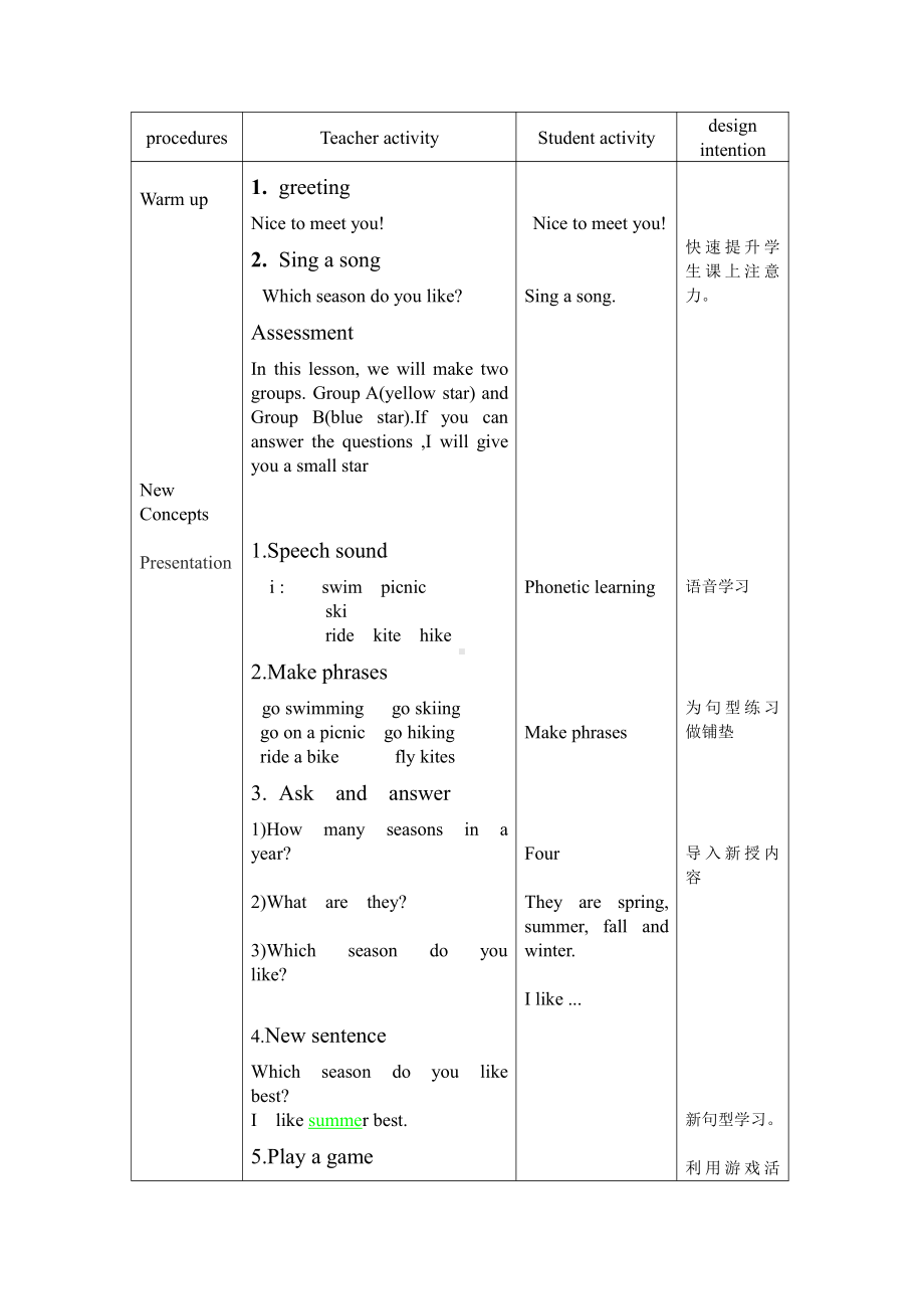 教科EEC版五下Unit6 How's the Weather in Your Country -Class 3 Textbook p.56－57-教案、教学设计--(配套课件编号：51383).doc_第3页